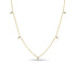 14k Stacked Prong Diamond Station Necklace - 2