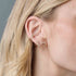 14k Princess & Baguette Diamond Arrow Chain Drop Earrings - 3