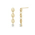14k Prong Diamond Small Mariner Chain Drop Earrings - 2