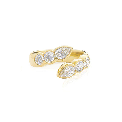 Double Cuddle Crescent Ring - 1