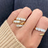Double Cuddle Crescent Ring - 2