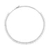 Round And Marquise Diamond Shaker Necklace 18k White Gold - 1