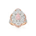 Pink Diamond Halo Ring - 2