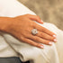 Pink Diamond Halo Ring - 3