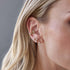 14k Marquise & Round Diamond Fan Drop Earrings - 3