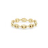 14k Gold Small Puffed Mariner Link Eternity Ring - 2