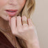 14k Gold Small Puffed Mariner Link Eternity Ring - 3