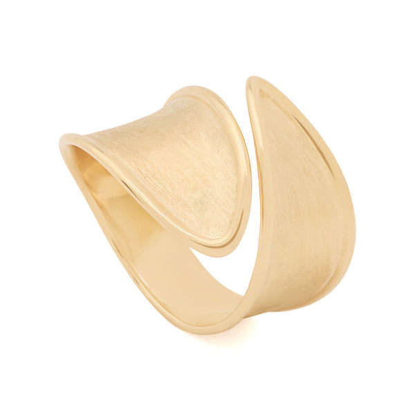 18K Yellow Gold Wrap Ring - 1