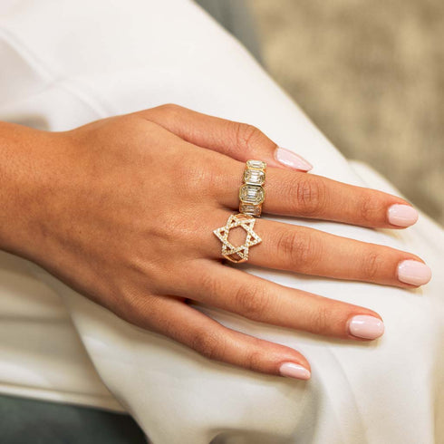 Star of David Diamond Ring - 3