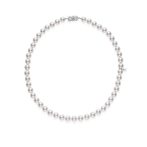 Mikimoto Reserve Akoya Cultured Pearl Necklace in Platinum - 1