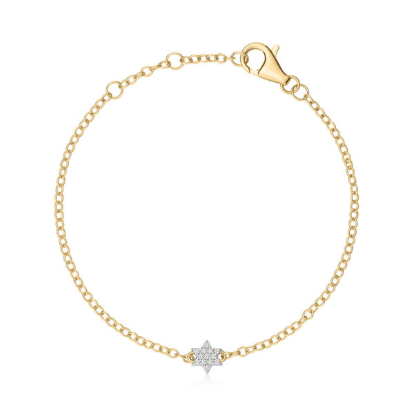 Infinity Star Of David Chain Bracelet - 1