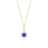 Mini Diamond & Blue Sapphire Infinity Star Of David Necklace - 1