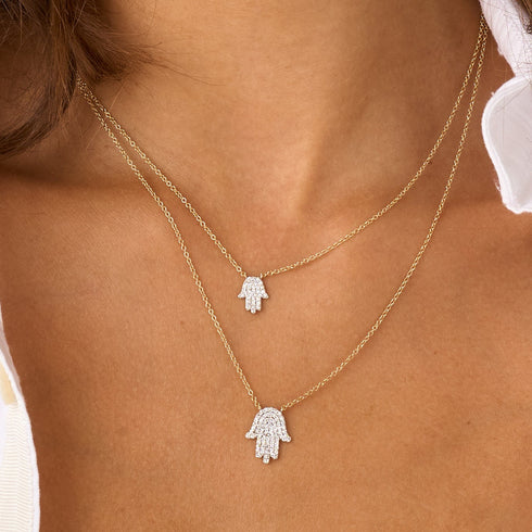 Infinity Hamsa Necklace - 2
