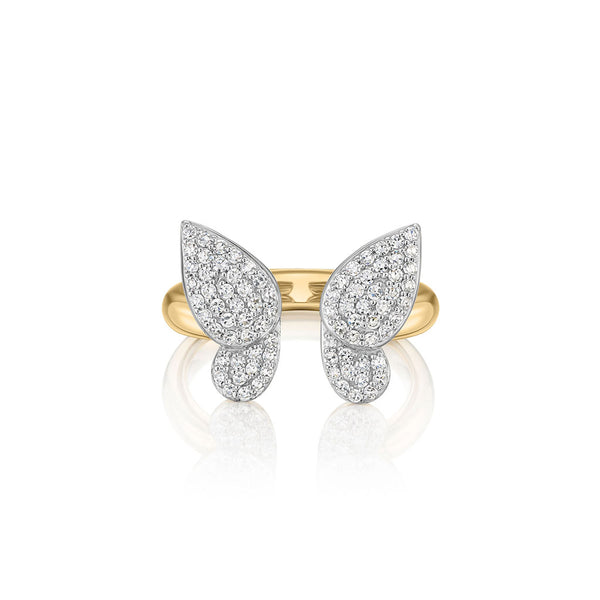Open Butterfly Medium Ring - 1