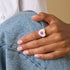 Diamond & Pink Sapphire Infinity Heartbeat Ring - 2