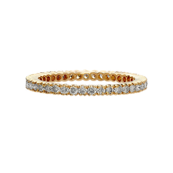 Prong White Diamond Band - 1