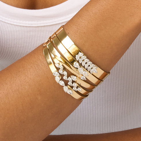 Triple Angled Pear Love Always Bracelet - 3