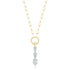 Graduated Triple Pear Shape Diamond Necklace - 1