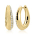 Reversible Pave Hoops 18k Yellow Gold - 1