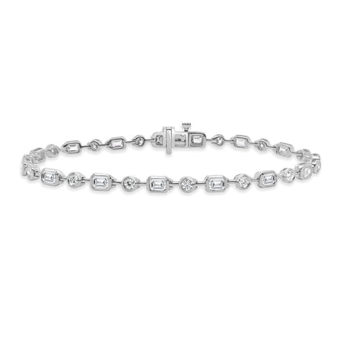 14K Gold & Diamond Bracelet - 3.07ct - 1