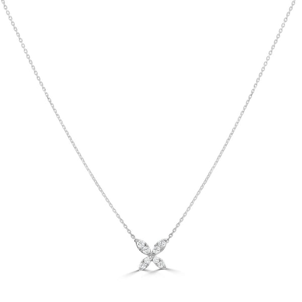 14K Gold & Diamond Butterfly Necklace - 0.16ct - 1