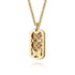 Bujukan 14K Yellow Gold Dog Tag Pendant Necklace - 2