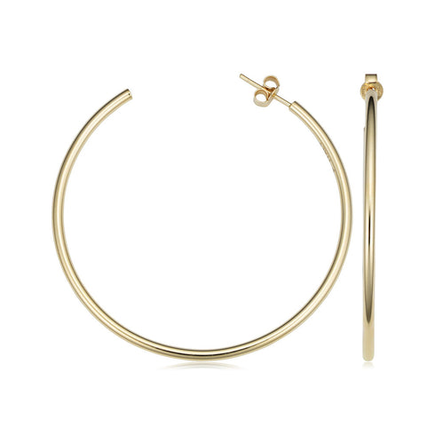 14k Gold Hoop Earrings - 1