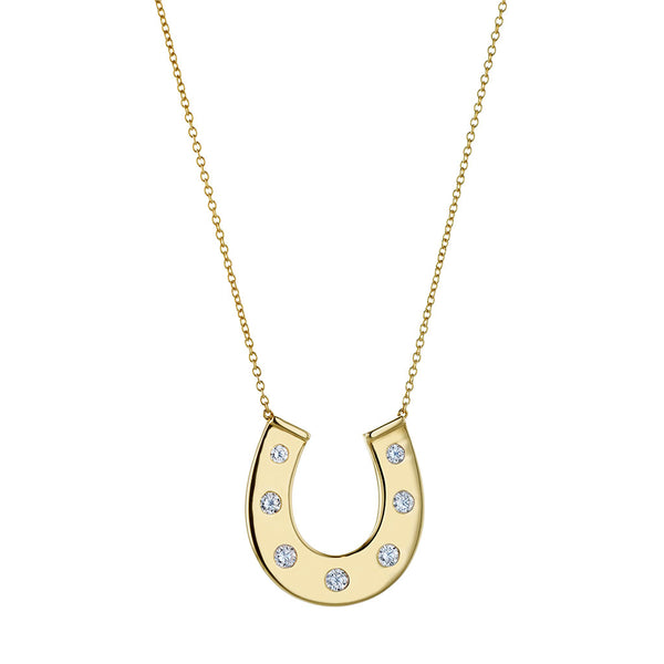 Horsehoe Diamond Necklace - 1