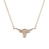 Diamond Longhorn Pendant, Small - 1