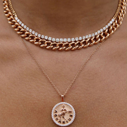 Naples Chain Link Choker 18k Yellow Gold - 2