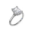 Timeless Hidden Halo Diamond Engagement Ring - 1