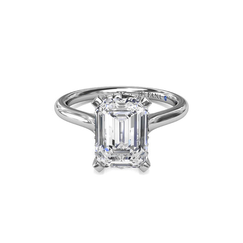 Timeless Hidden Halo Diamond Engagement Ring - 3