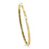 14k Gold & Diamond Bangle - 0.25ct - 1