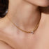 Morrell 18K Gold Graduated Link Necklace With One Diamond Link - 2
