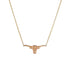Longhorn Orange Sapphire Necklace Small - 1