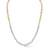 Classic 18K Bezel Set Graduating Diamond Necklace - 1