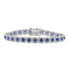 14K Gold Diamond & Sapphire Bracelet - 1