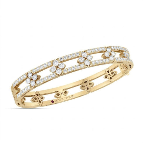 Love In Verona Diamond Open Frame Pavé Bangle - 1
