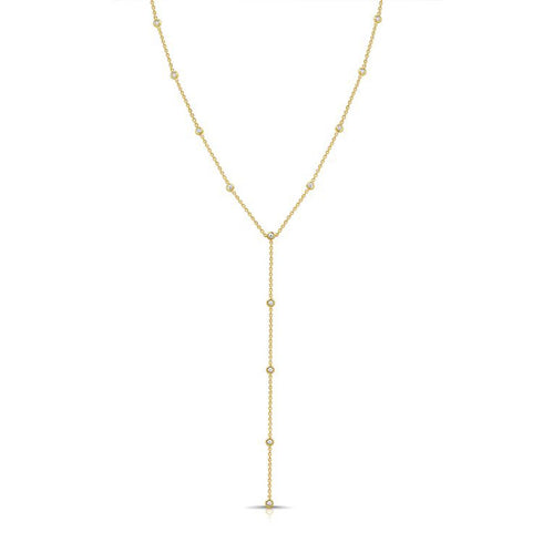 Diamond Miracle Setting Lariat Necklace - 1