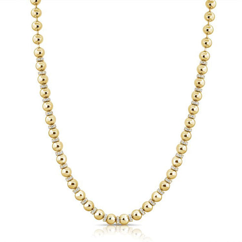 Diamond Ball Necklace - 1