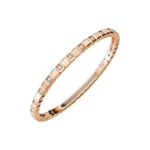 Ice Cube Rose Gold Bangle - 1