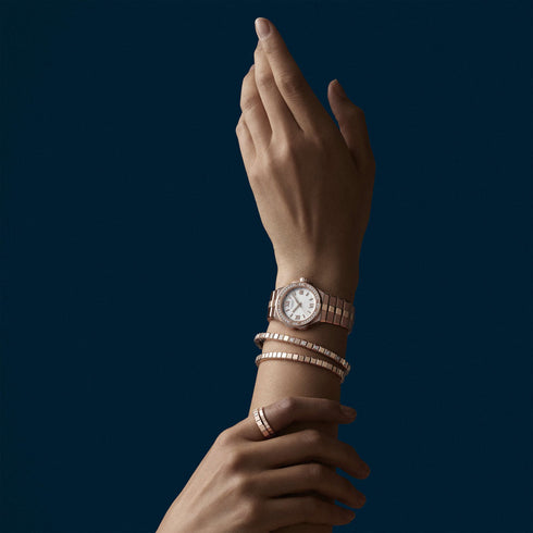Ice Cube Rose Gold Bangle - 3