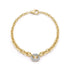 Morrell 18K Gold Graduated Link Chain Bracelet With One Diamond Link - 1