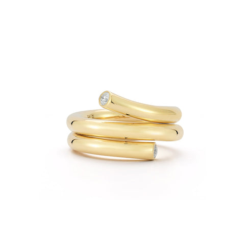 Thoby Double Row Spiral Ring - 2