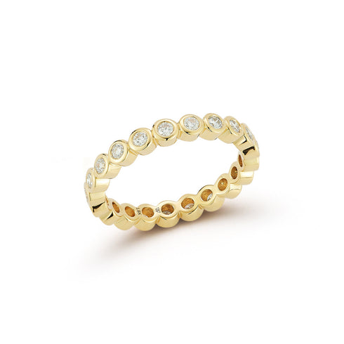 Classic 18K Bezel Set Diamond Ring - 1