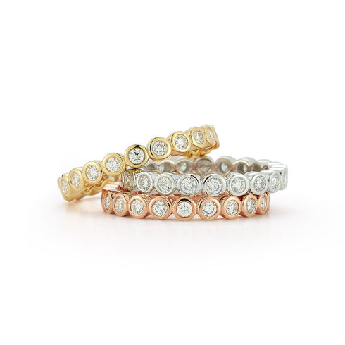 Classic 18K Bezel Set Diamond Ring - 2