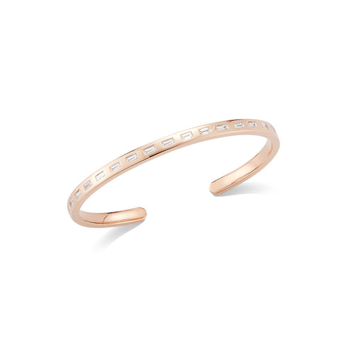 Ottoline 18K Gold And Diamond Baguette Cuff - 1
