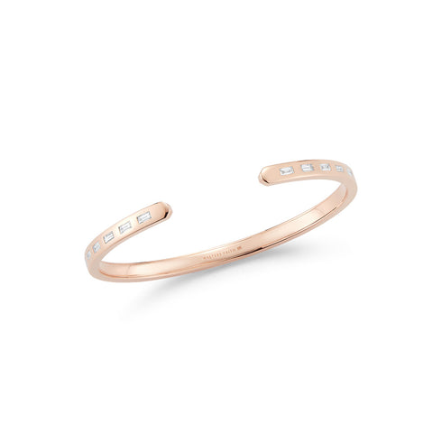 Ottoline 18K Gold And Diamond Baguette Cuff - 2