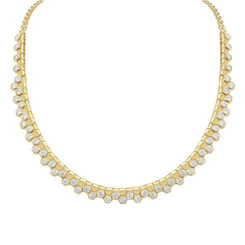 14K Gold Diamond Necklace- 5.15 CT - 1