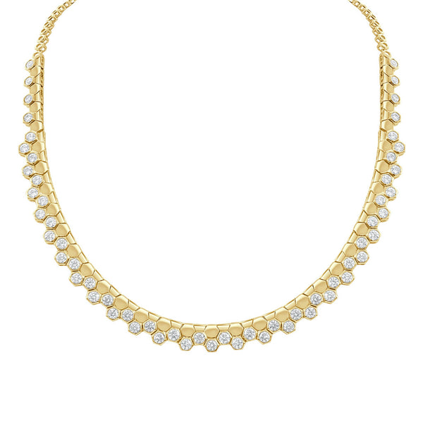 14K Gold Diamond Necklace- 5.15 CT - 1